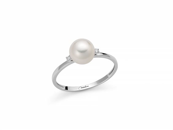 Anello Miluna Donna ANELLI CON PERLE in Oro bianco Perla PLI1666 - PLI1666